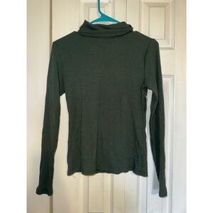 Dark Green Turtleneck Sweater
